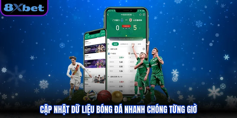 Cập nhật dữ liệu bóng đá nhanh chóng từng giờ