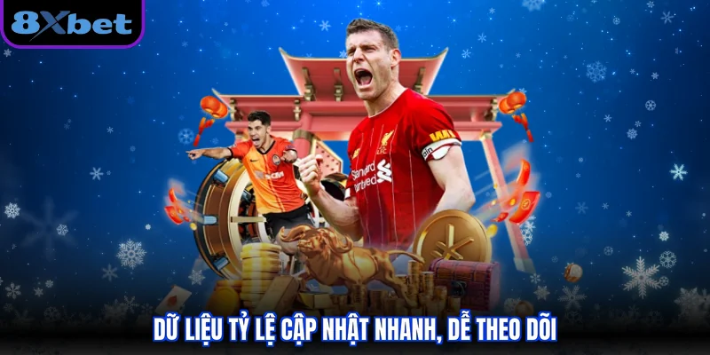 Dữ liệu tỷ lệ cập nhật nhanh, dễ theo dõi