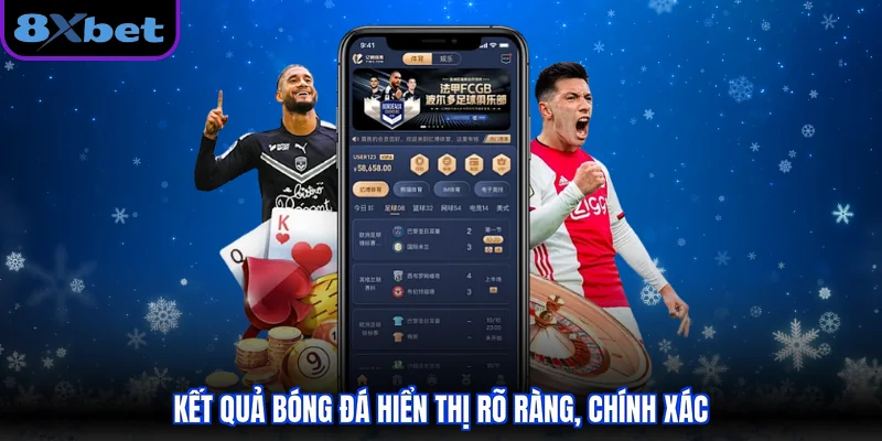 Kết quả bóng đá hiển thị rõ ràng, chính xác